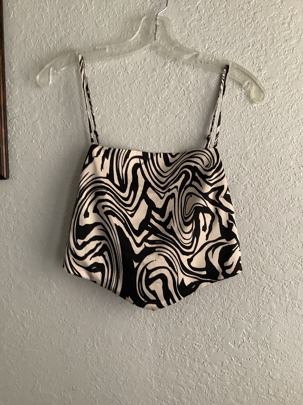 bebe Black and cream Tube Top